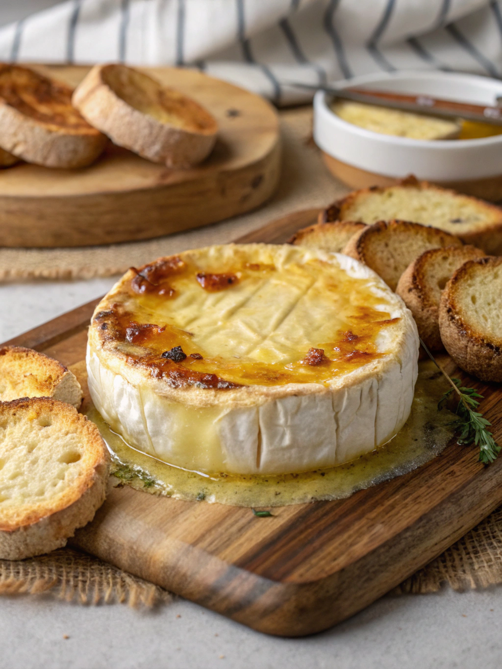 Camembert rôti avec airfryer dish