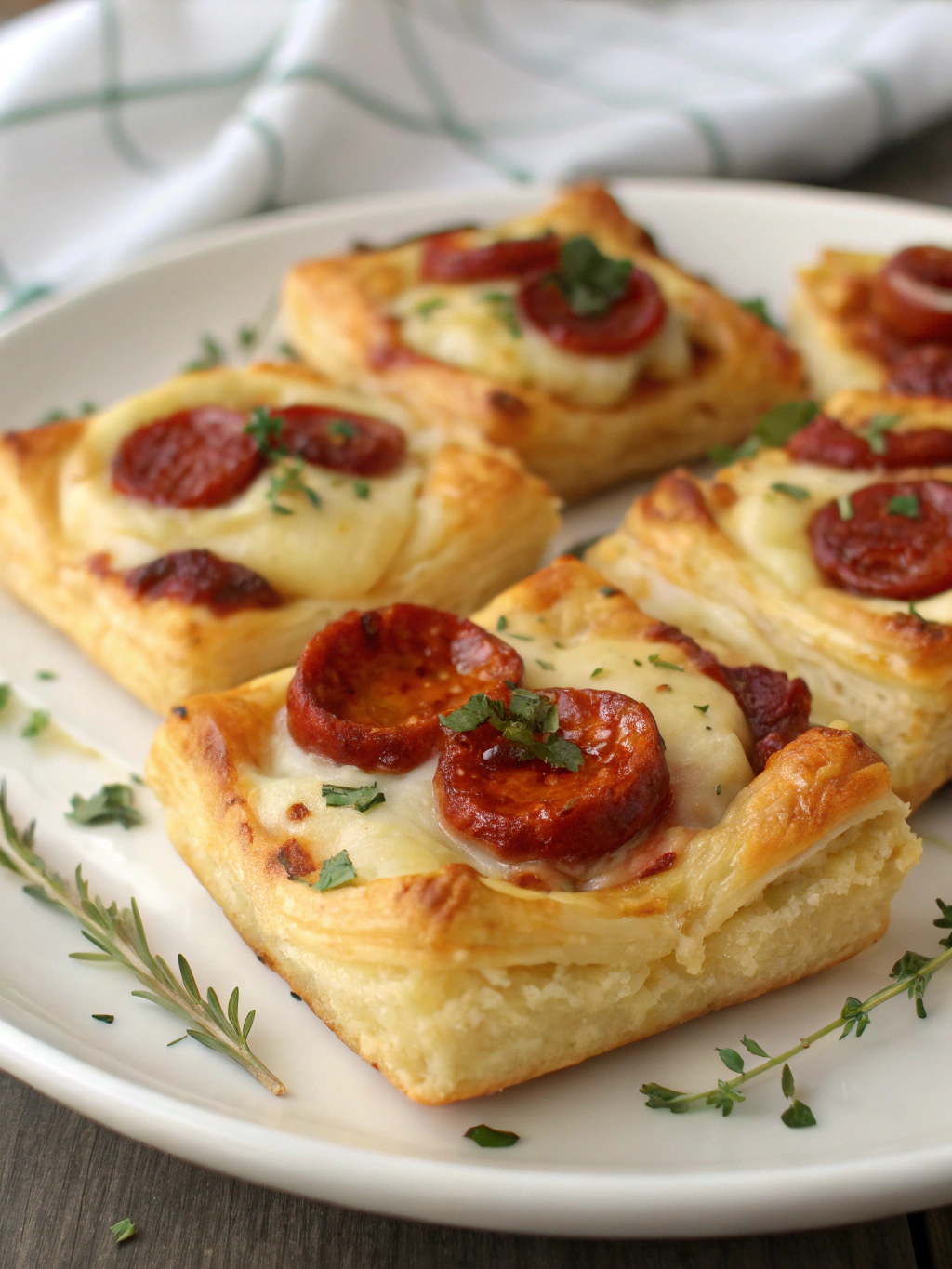 Feuilletés en préparation