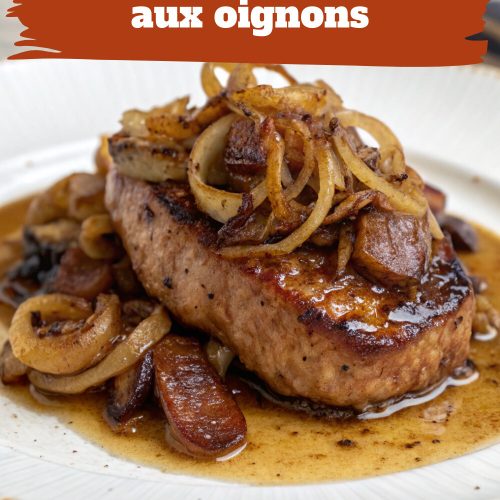 Foie de veau poêlé aux oignons