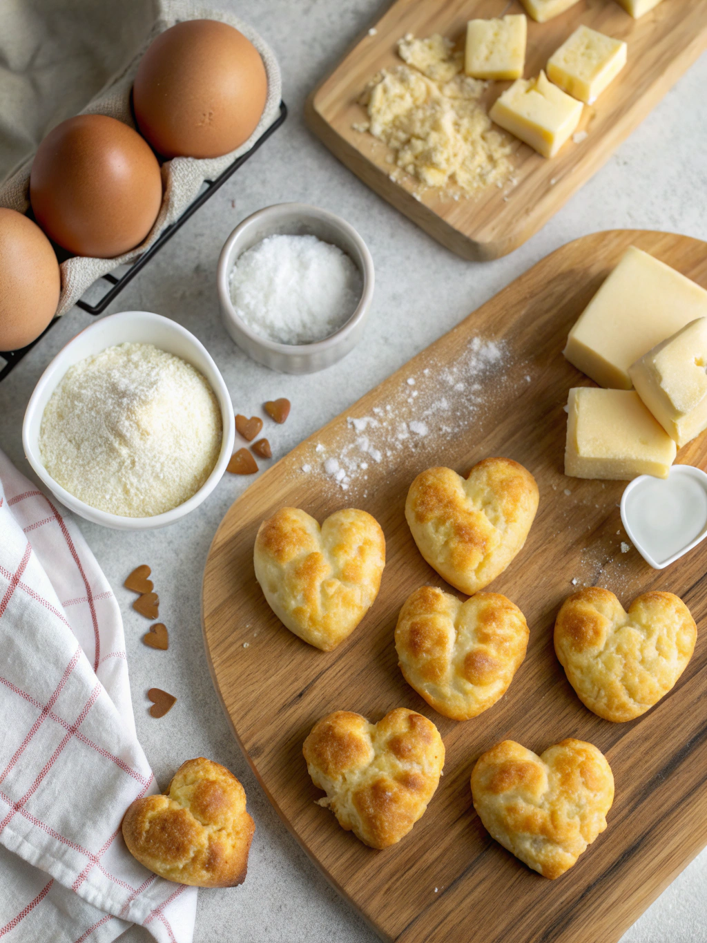 Ingrédients pour gougères