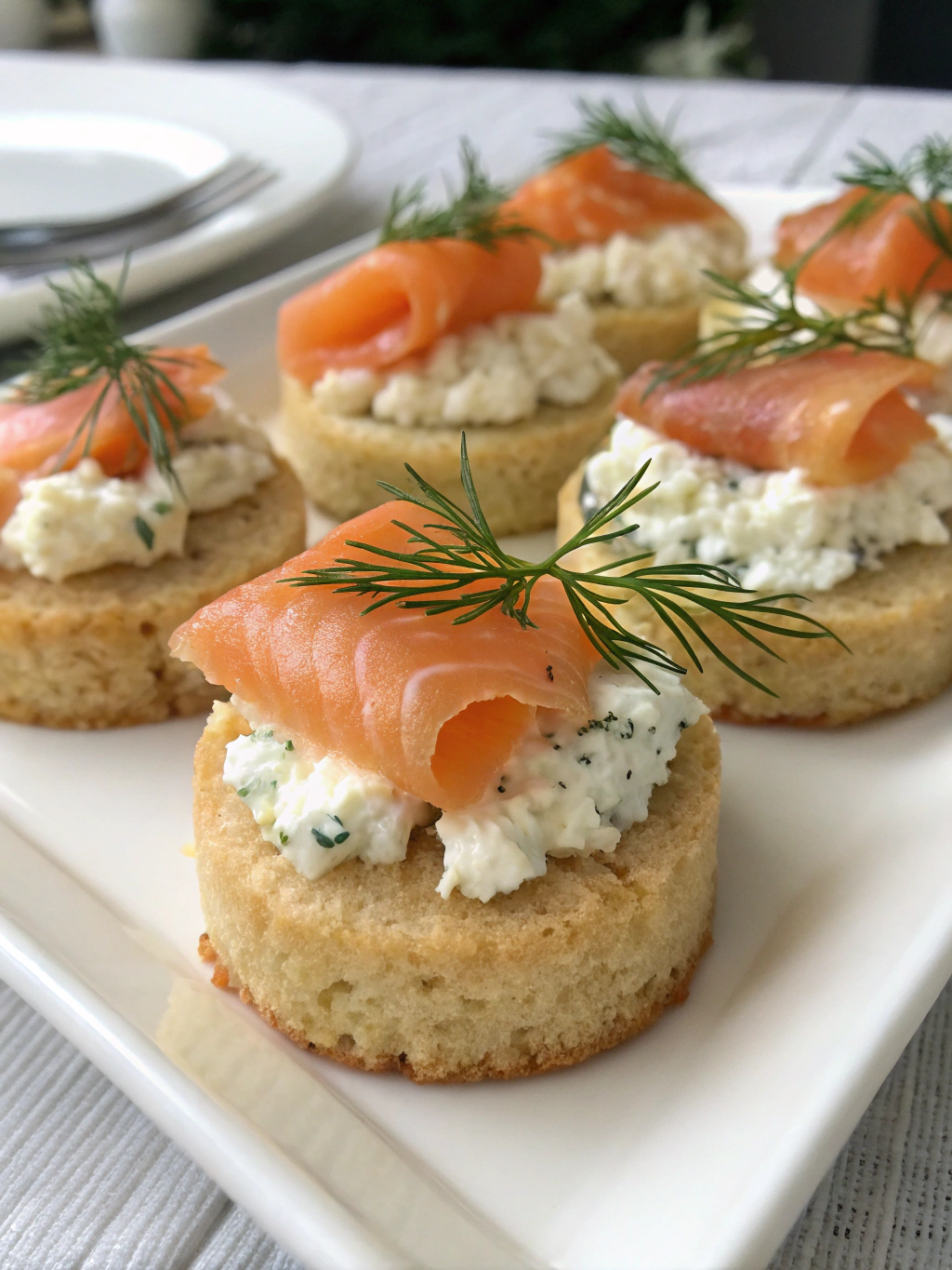 Préparation des mini cakes au saumon et au Boursin