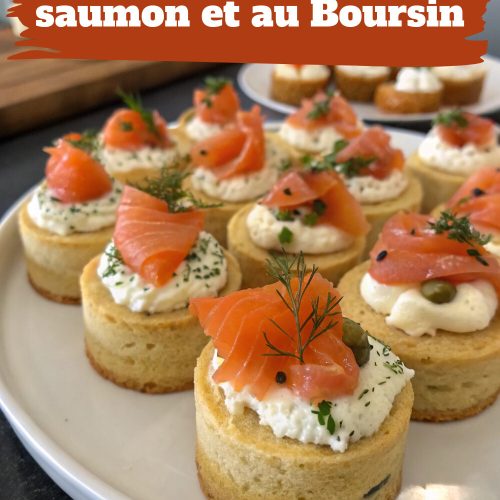 Mini cakes au saumon et au Boursin