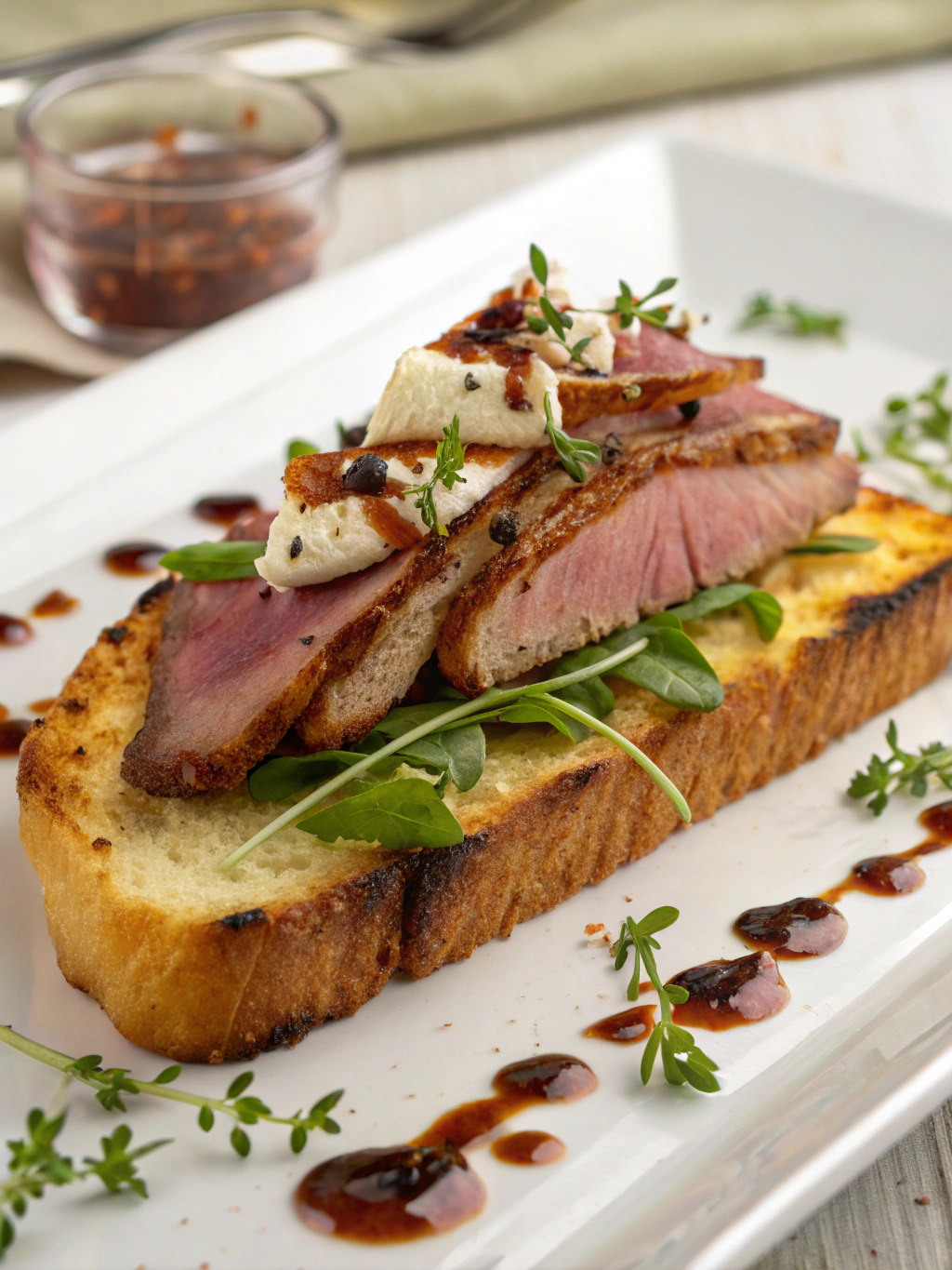 Conservation des toasts au magret de canard fumé