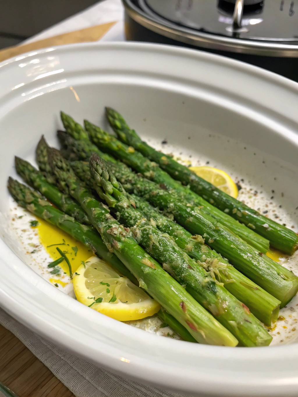 préparation asperges cookeo