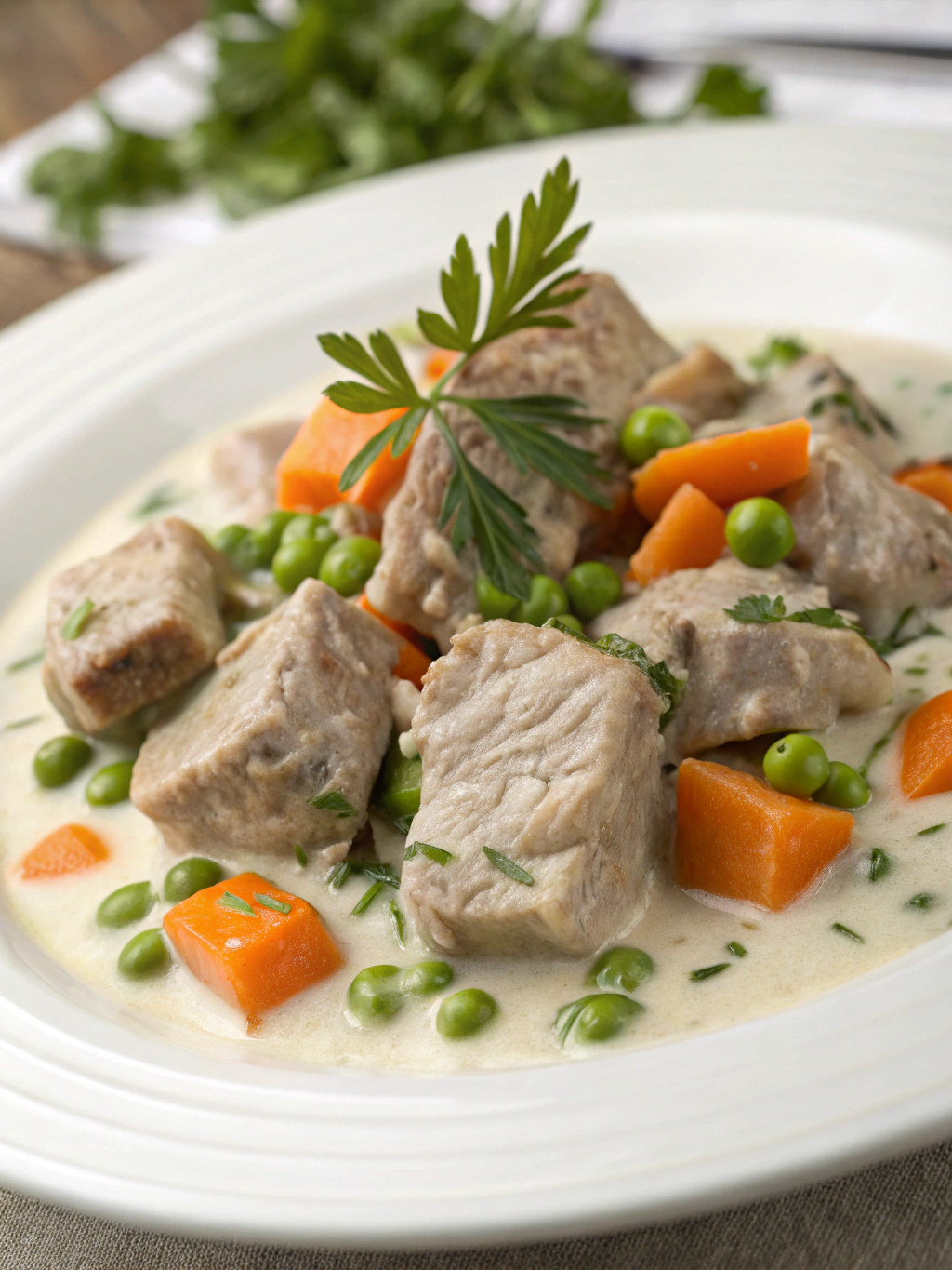 Blanquette de veau en préparation