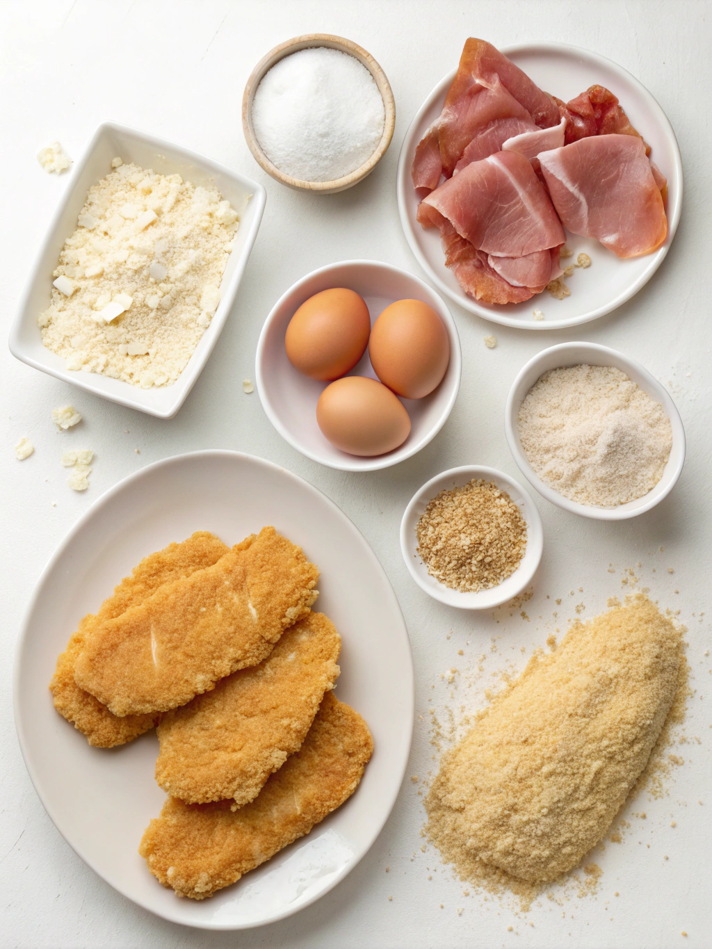 Ingrédients pour escalopes panées