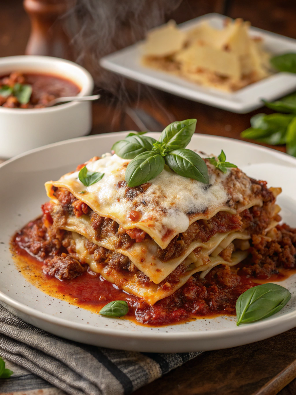 lasagnes bolognaise servies
