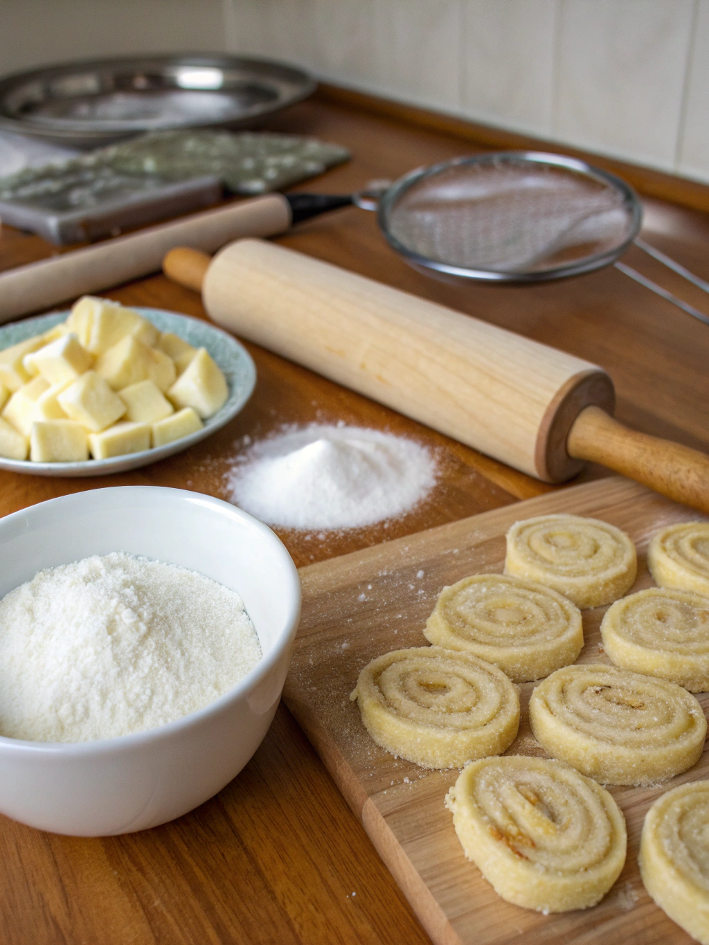 Ingrédients pour palmiers rapides