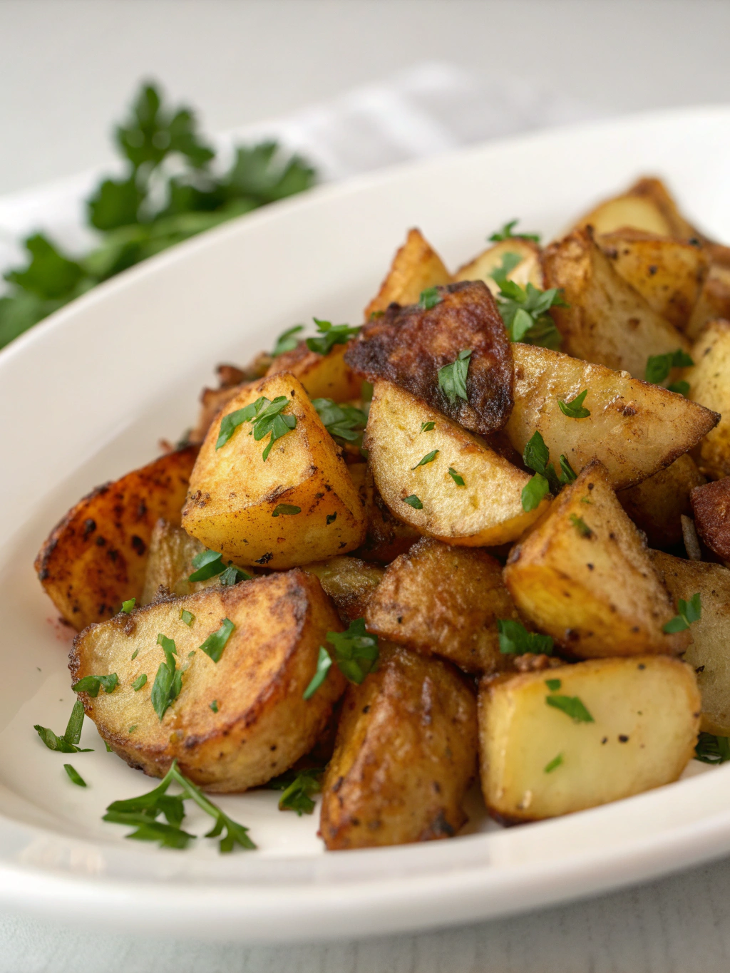 préparation des pommes de terre au four