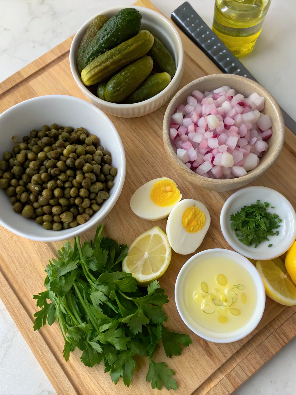 ingrédients sauce tartare