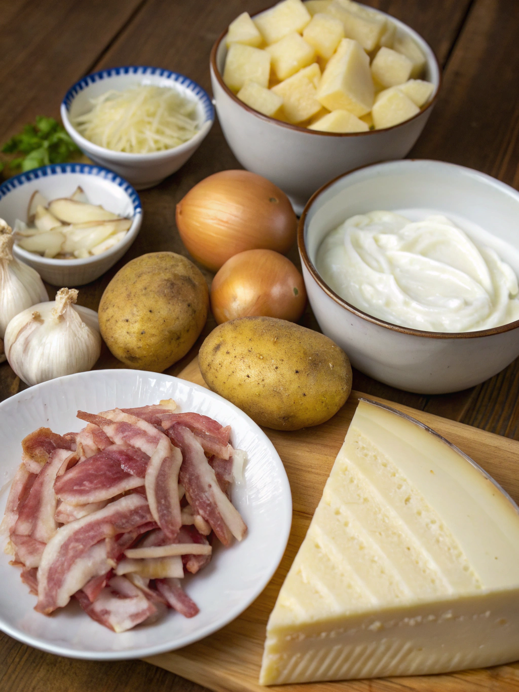ingrédients de la tartiflette