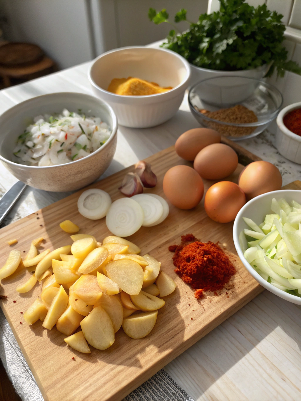 ingrédients de la tortilla espagnole
